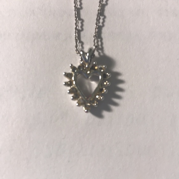 🎉5 for $10- Sterling silver necklace with heart pendant - Picture 2 of 5